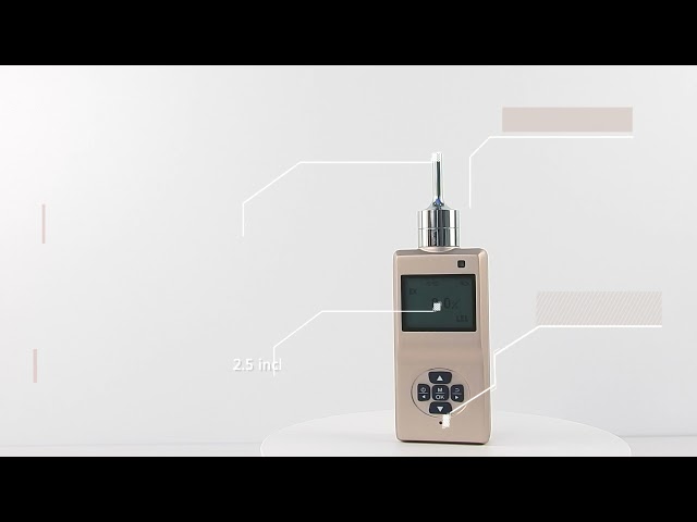 Çin ES20B portable gas detector for NO2 , 0-20ppm, with sound light vibration alarm system Satılık